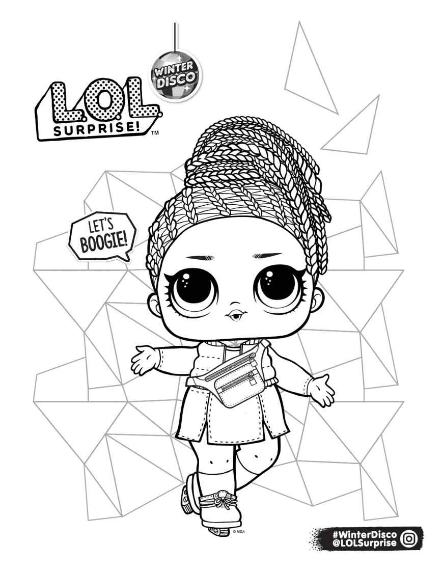 Christmas Dolls LOL For Everyone Coloring Page