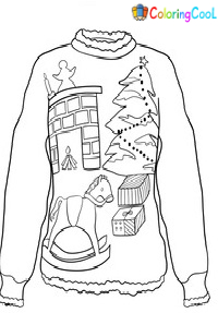 Christmas Sweaters Coloring Pages