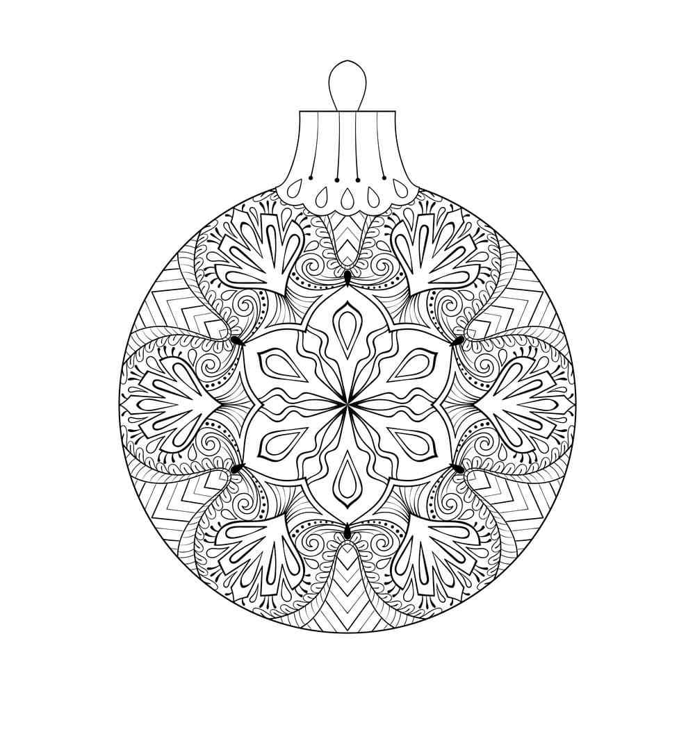 A Fascinating Drawing Decorates The Ball Coloring Page
