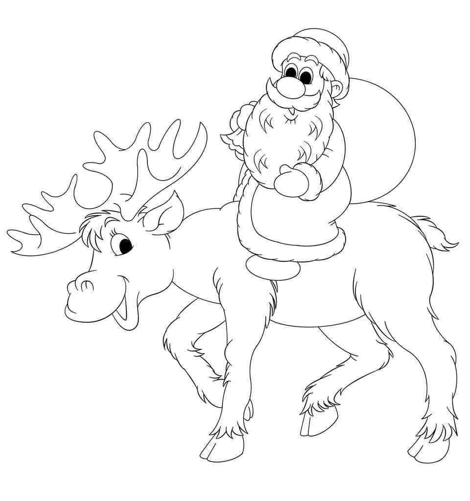 A Horned Deer Drags A Good Grandfather