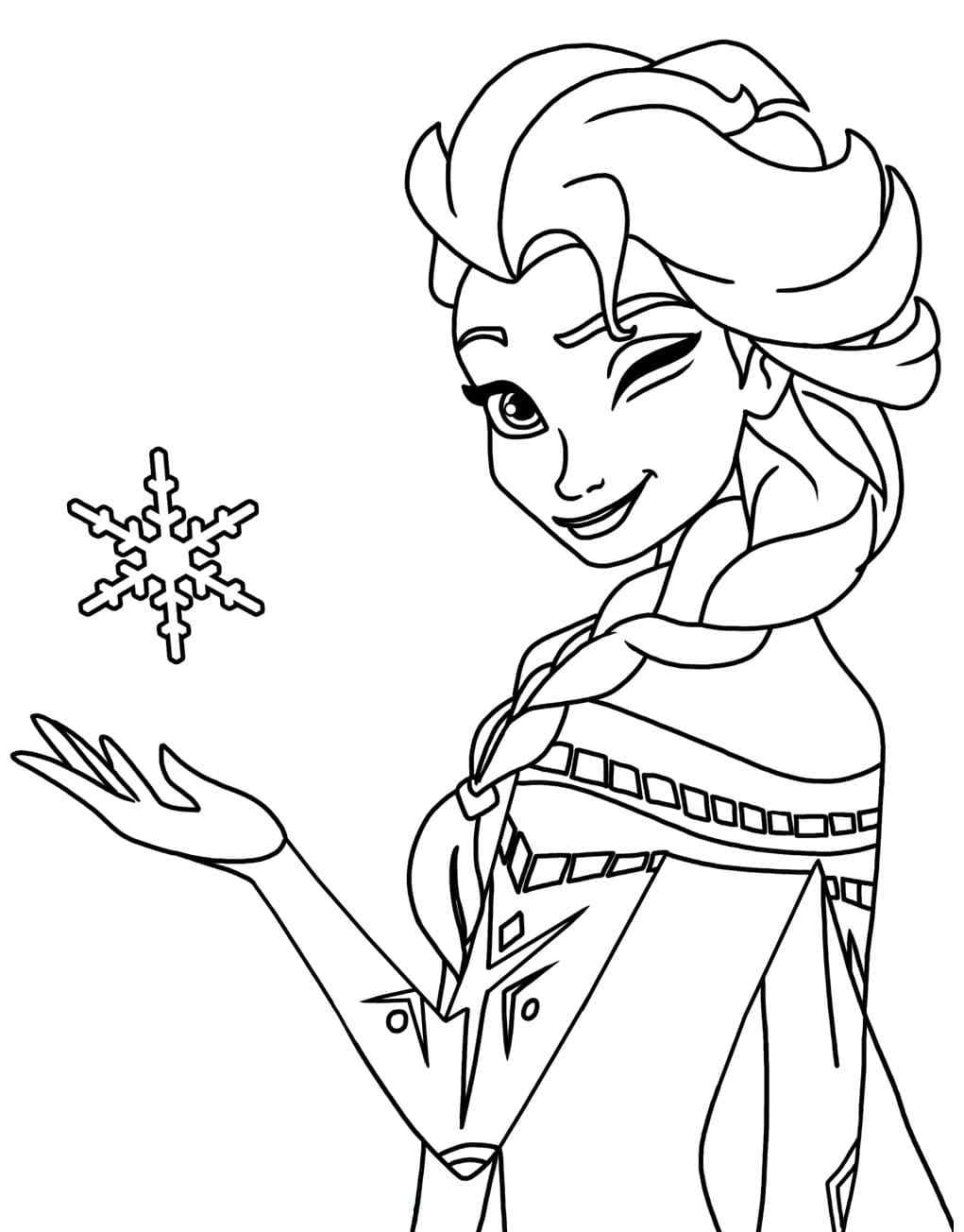 Snowflake Falls Into Anna’s Hand