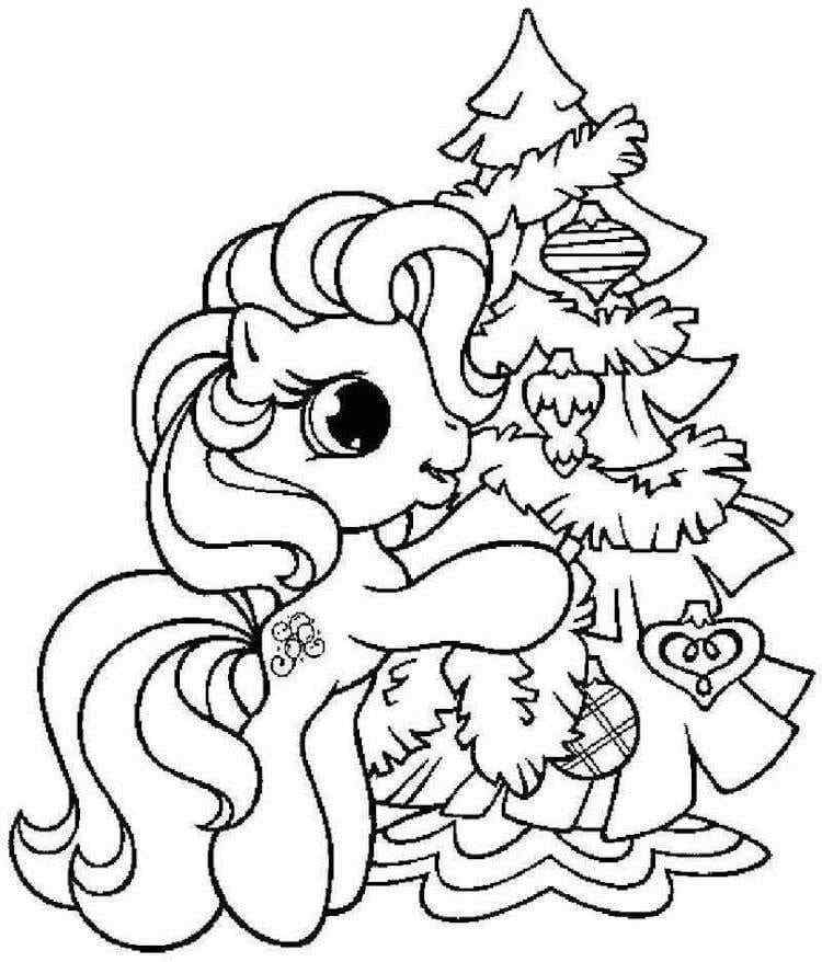 Unicorn Decorated The Christmas Tree
