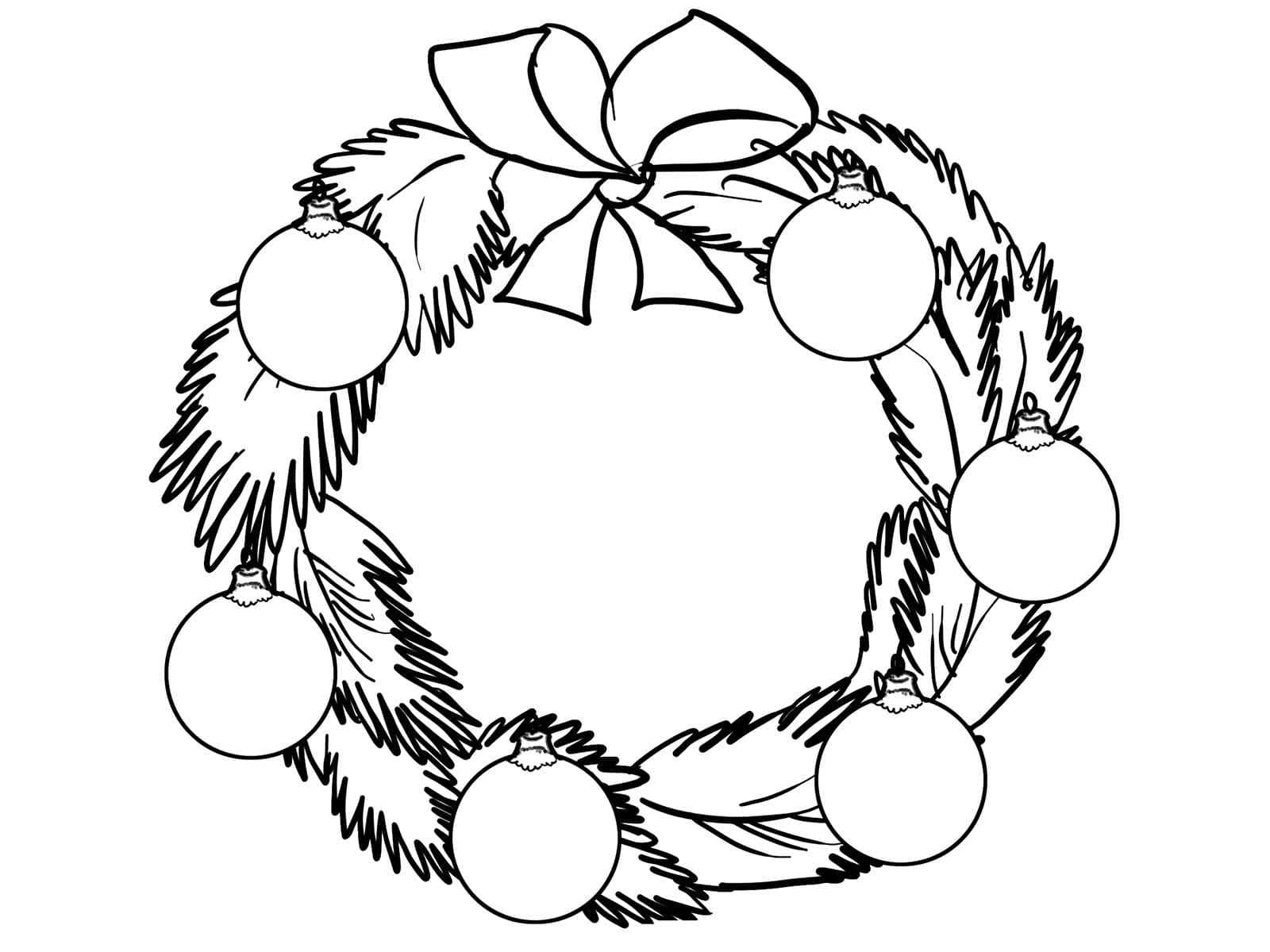 Advent Wreath Decorated With Christmas