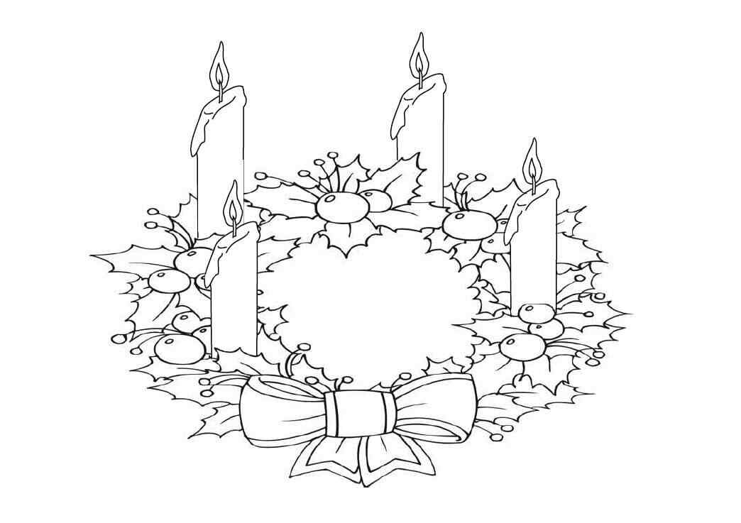 Advent Wreath With Candles
