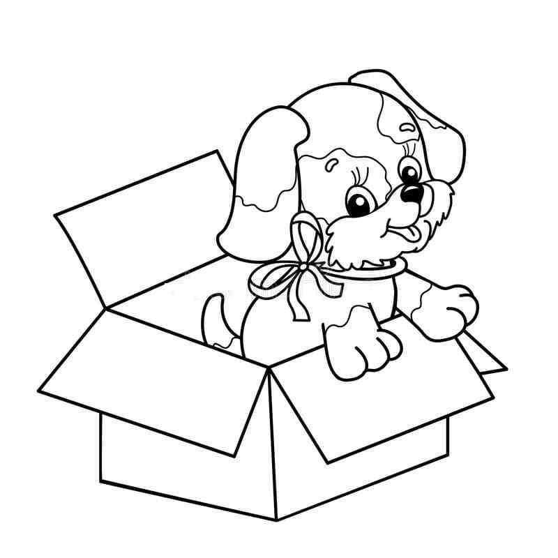 An Adorable Gift For Christmas Coloring Page