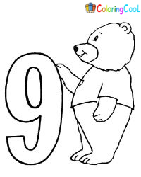Number 9 Coloring Pages