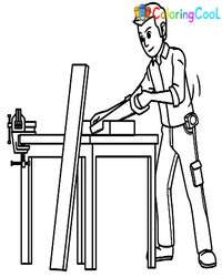 Carpenter Coloring Pages