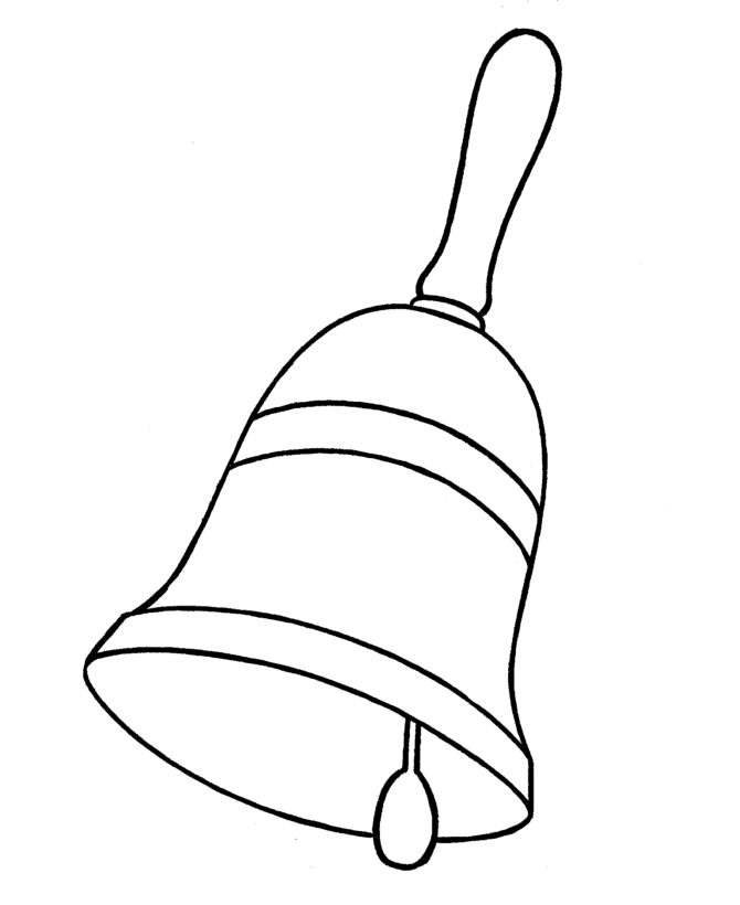 Christmas Hand Bells Coloring Page