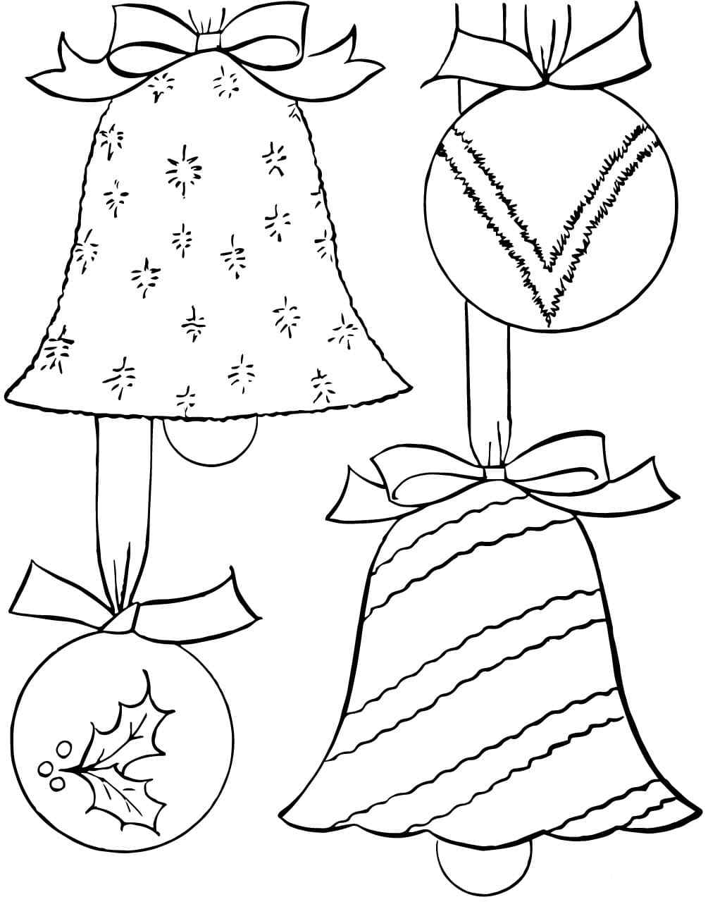 Christmas Ball Decorated With Candies Coloring Page