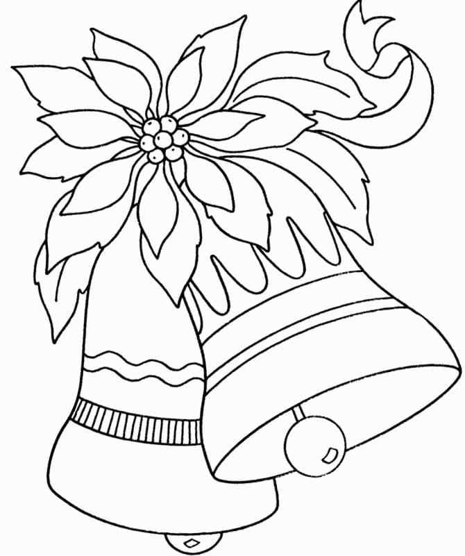 Christmas Ornaments Are Bells Coloring Page