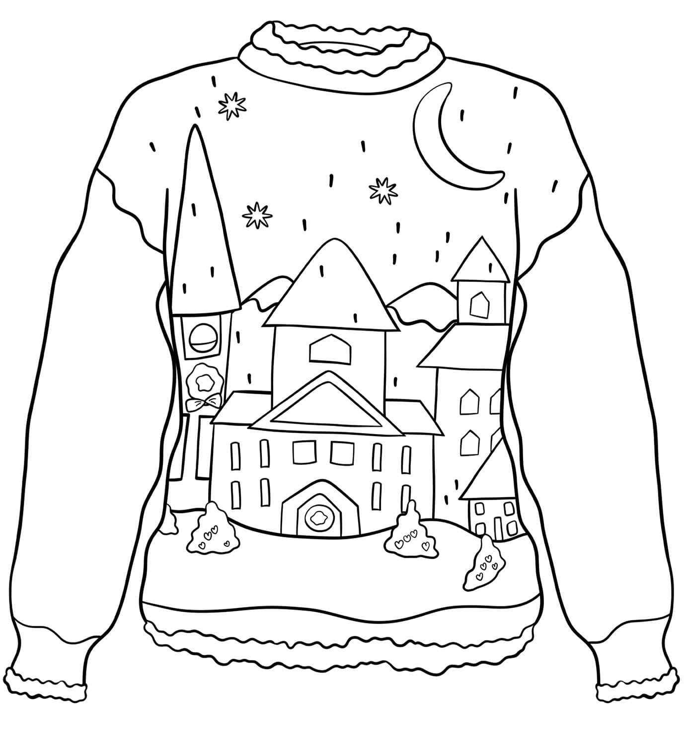 Christmas Night On A Sweater