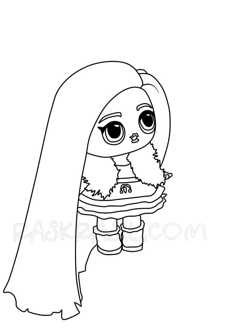 Christmas Outfit Ready For Doll Coloring Page
