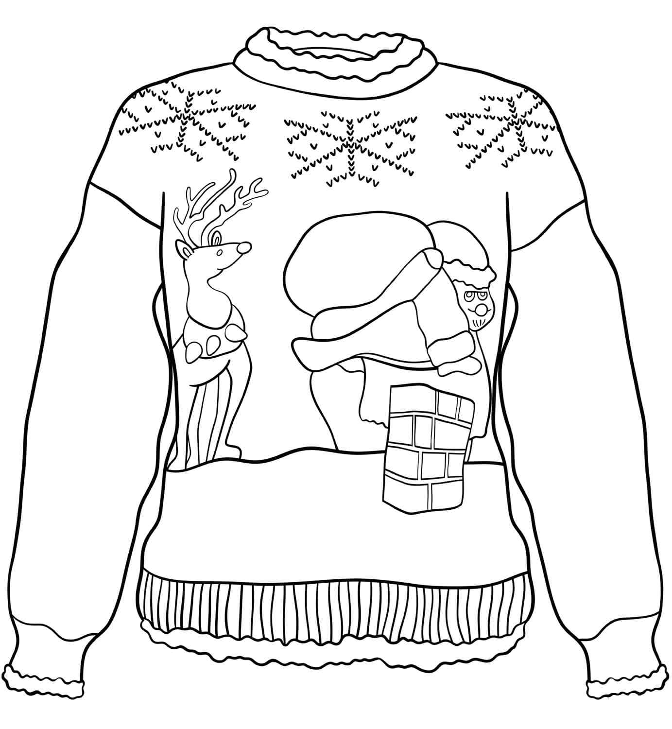 Christmas Sweater Made of Virgin Wool