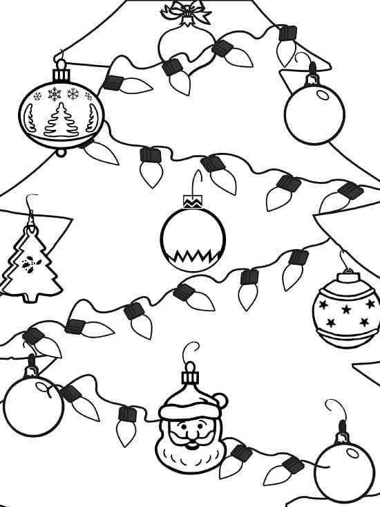 Christmas Ornaments For Kids Coloring Page