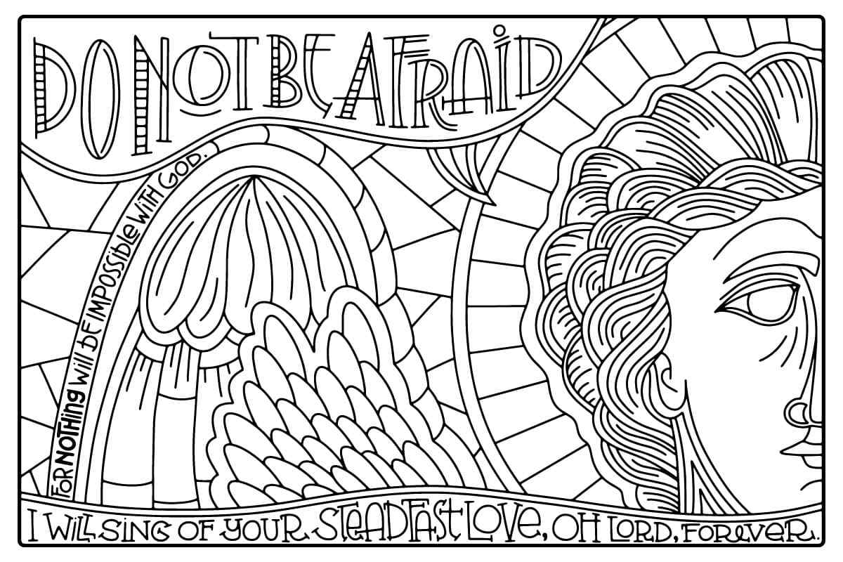 Book For Advent Coloring Page
