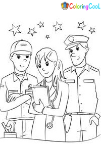 Community Helper Coloring Pages