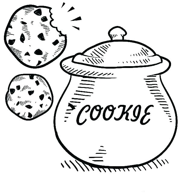 Cookie Coloring Jar Coloring Page