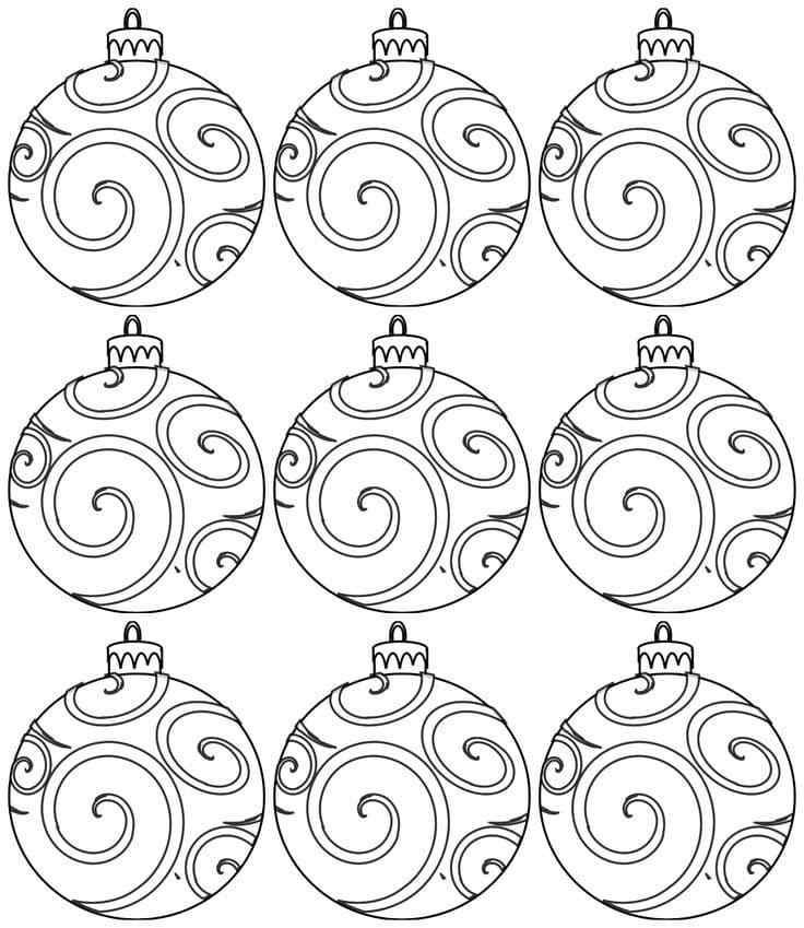 Count How Many Balls Coloring Page