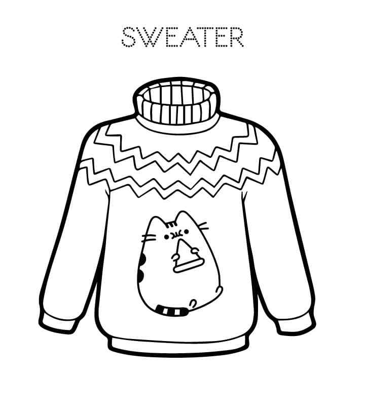 Cute Sweater With A Cat