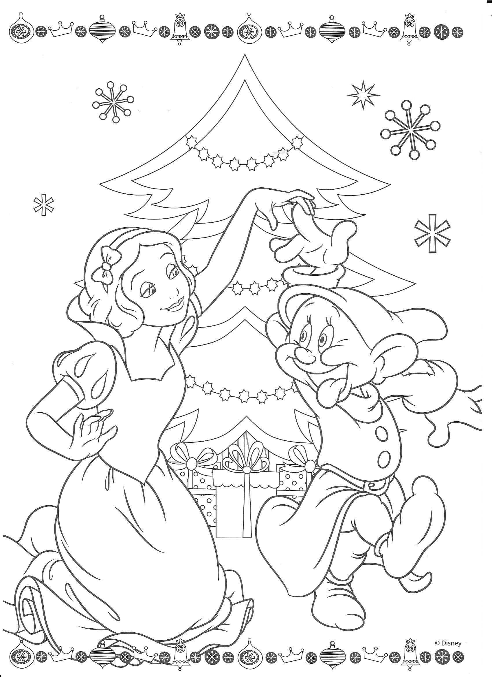 Dancing Around The Tree Coloring Page