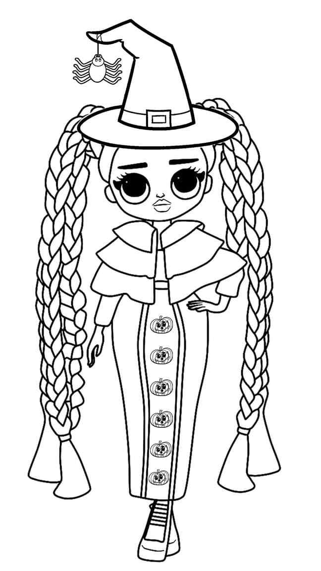 Doll LOL OMG Gathered For Party Coloring Page