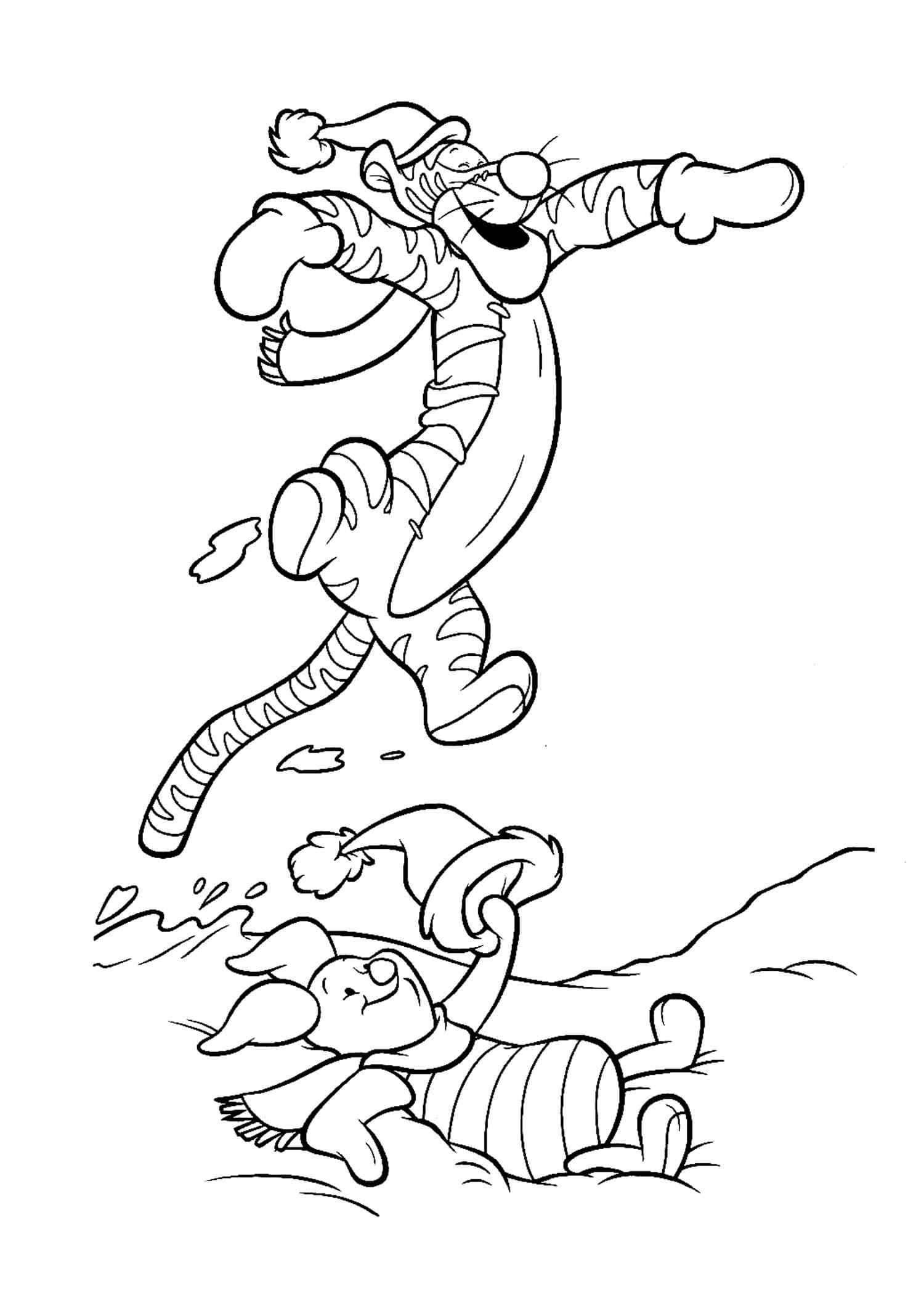 Everyone Is Happy For Christmas Coloring Page