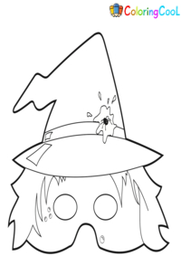 Halloween Mask Coloring Pages