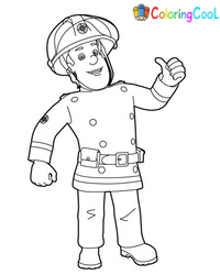 Desenhos para colorir do bombeiro Sam