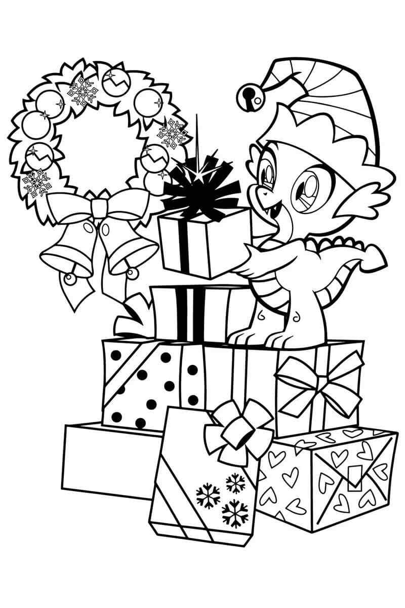 Full Of Gifts Coloring Page