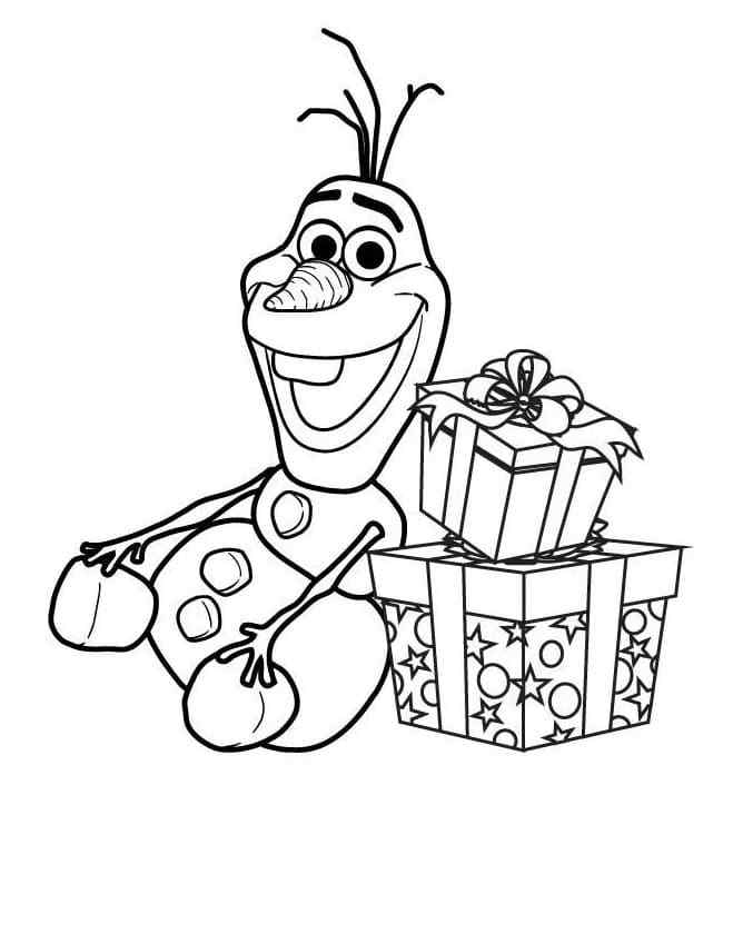 Gifts For Elsa And Anna Coloring Page