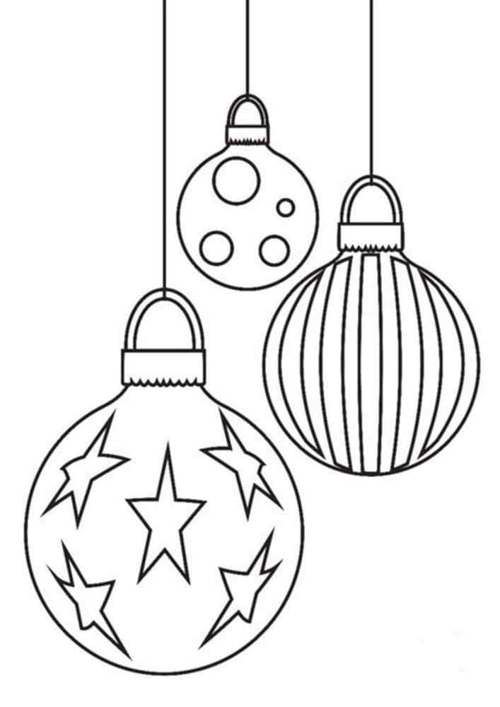 Gold Balls With Patterns Coloring Page
