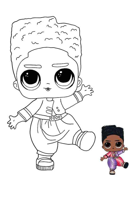 Christmas dolls LOL For Us Coloring Page