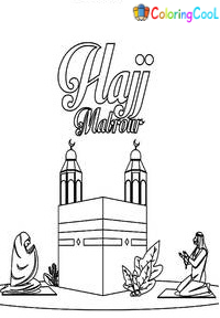 Hajj and Umrah Coloring Pages