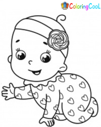 Baby Girls Coloring Pages