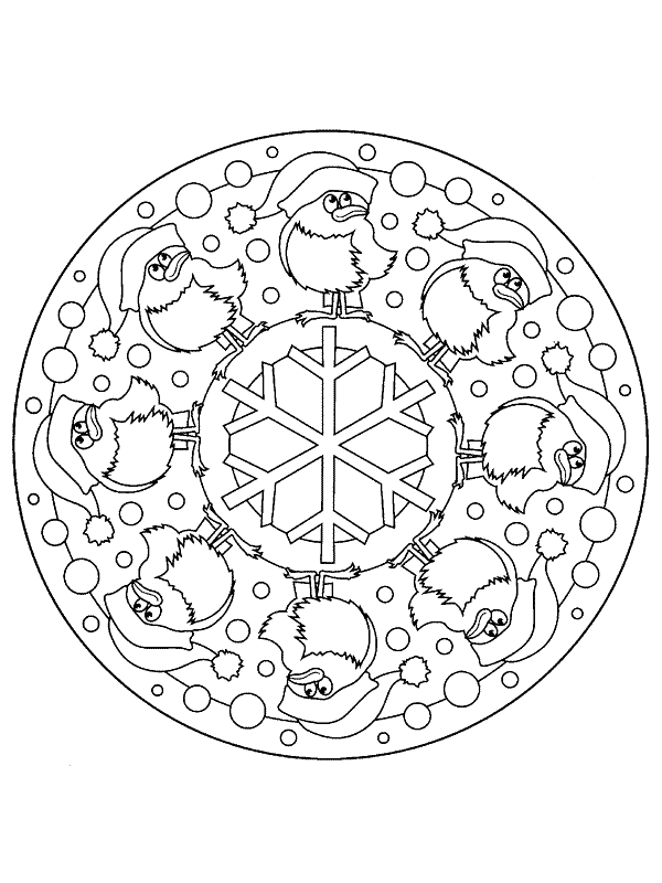 Christmas Mandala With New Designs
