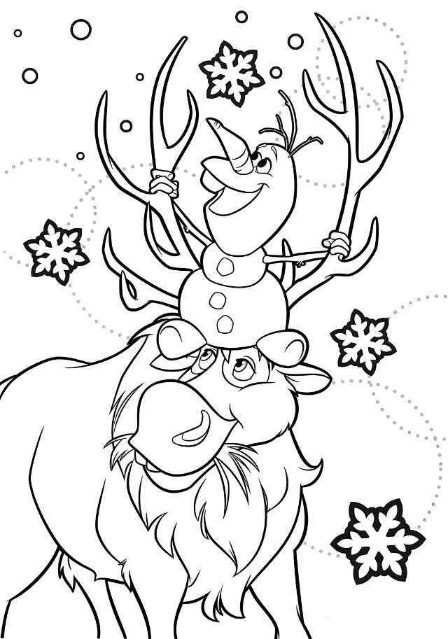 Look What Beautiful Snowflakes Coloring Page