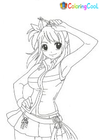 Lucy Heartfilia Coloring Pages