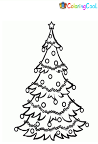 Disegni da colorare albero di Natale