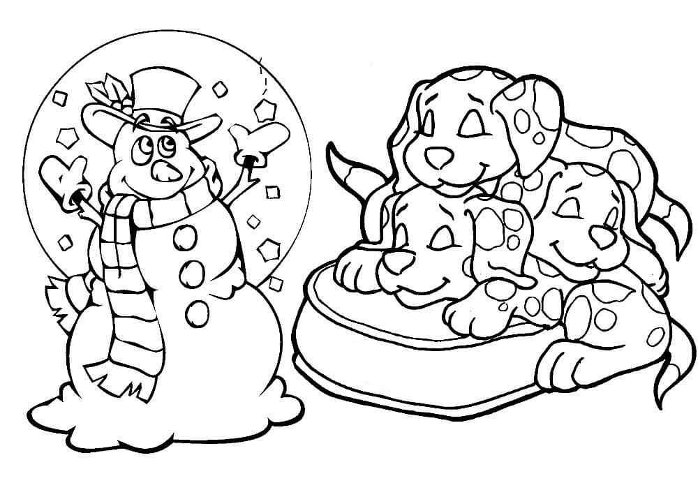 Magic Night Of Christmas Coloring Page