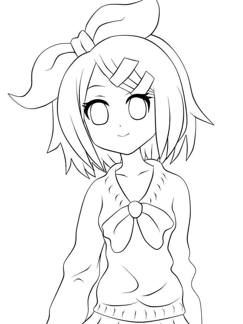 Vocaloid For Children Coloring Page