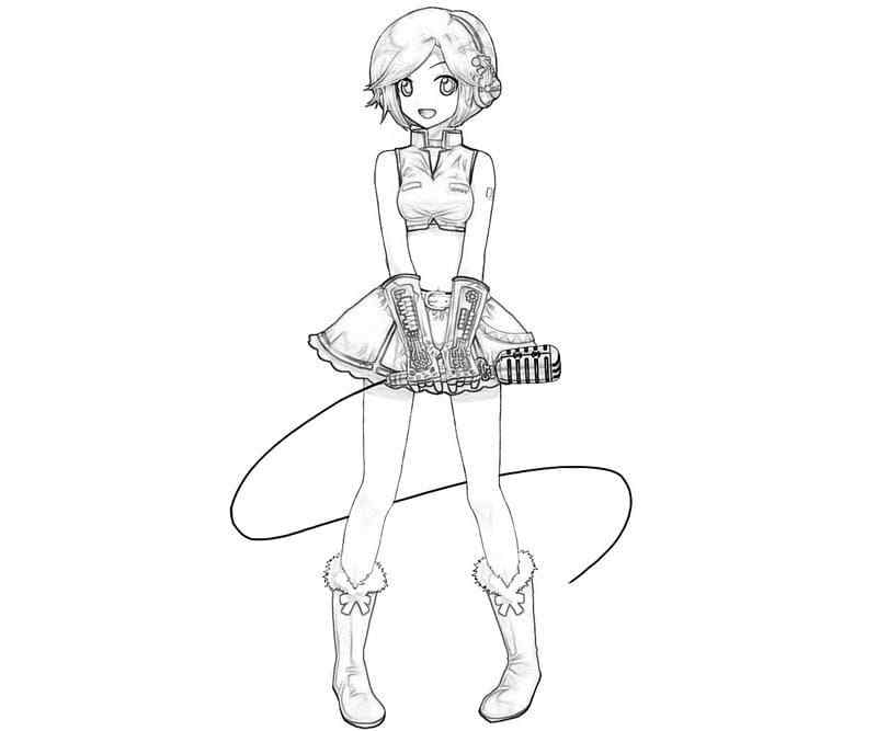 Meiko Has Already Dressed Coloring Page