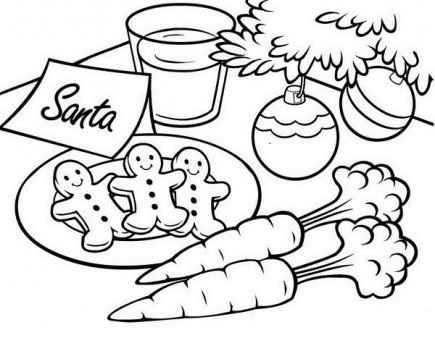 Milk Cookies Coloring Page