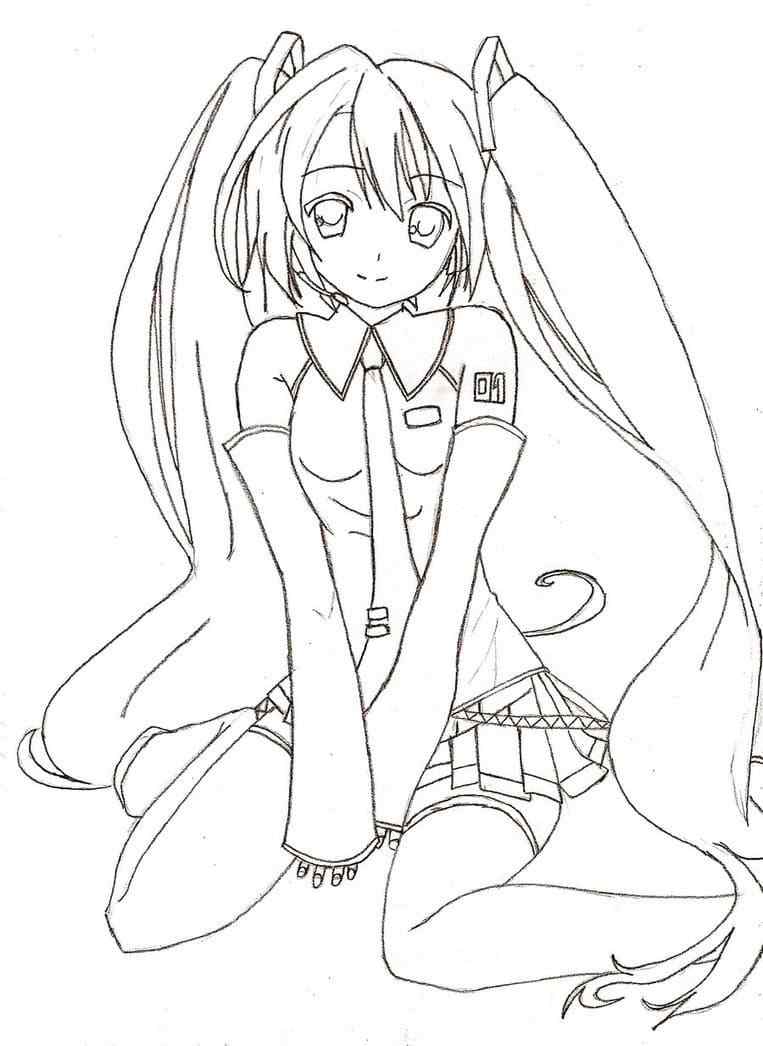 Modest And Shy Sachiko Coloring Page