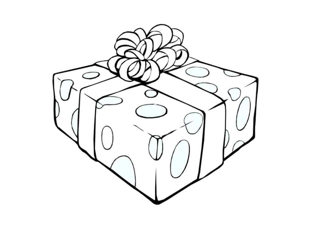 Mysterious Surprise Box Coloring Page