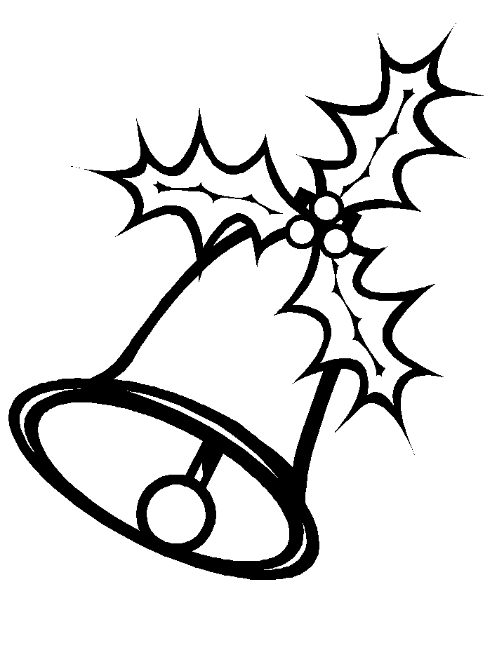 New Christmas Bell Coloring Page