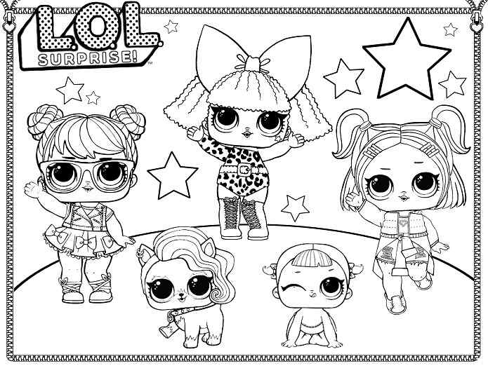 New LOL Surprise Doll Coloring Page