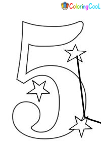 Number 5 Coloring Pages