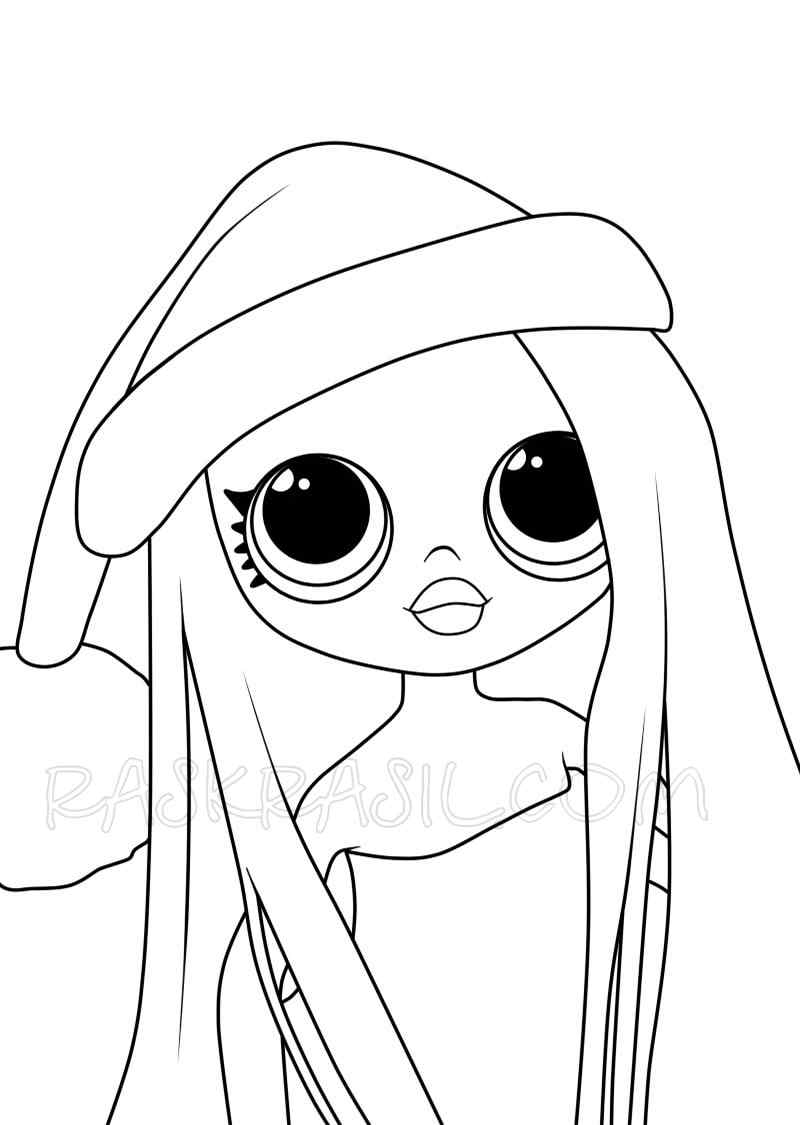 Older sister Christmas dolls LOL Coloring Page