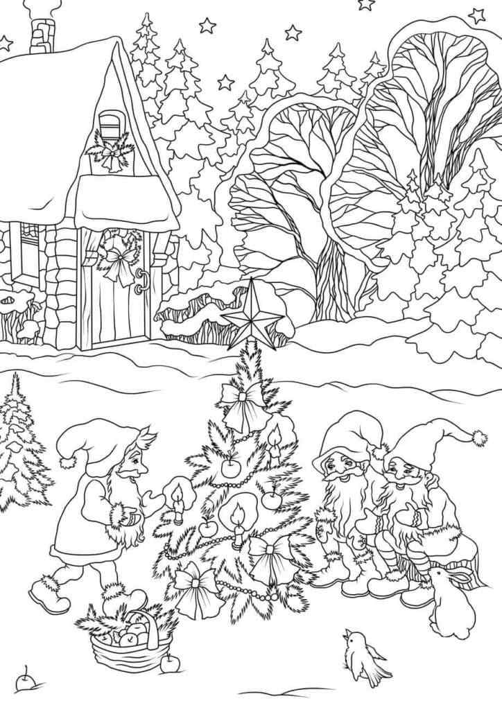 In The Depths Of The Forest Coloring Page