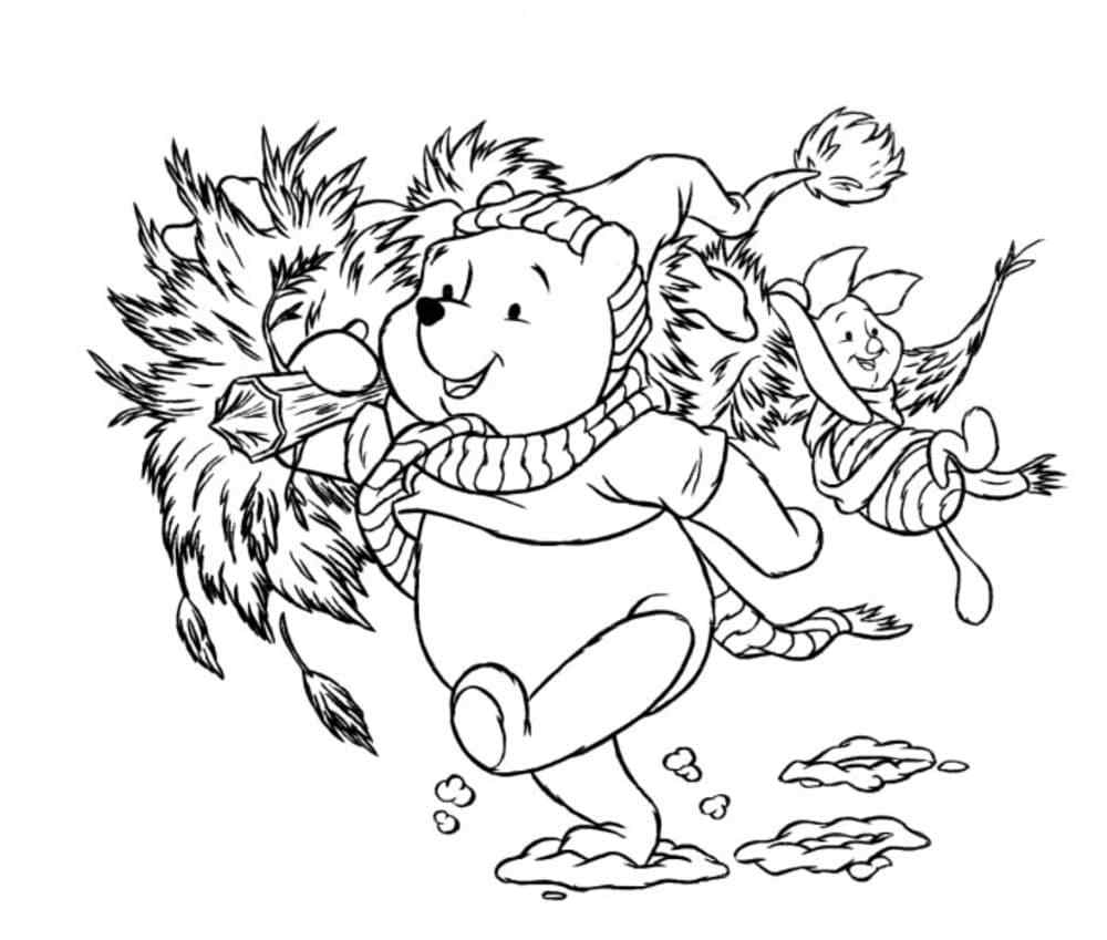 The Friends In Christmas Coloring Page